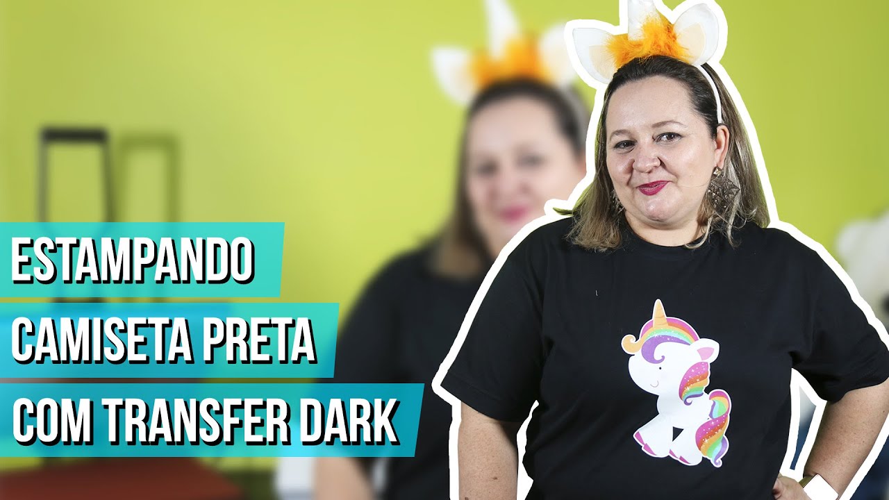 transfer para camiseta preta