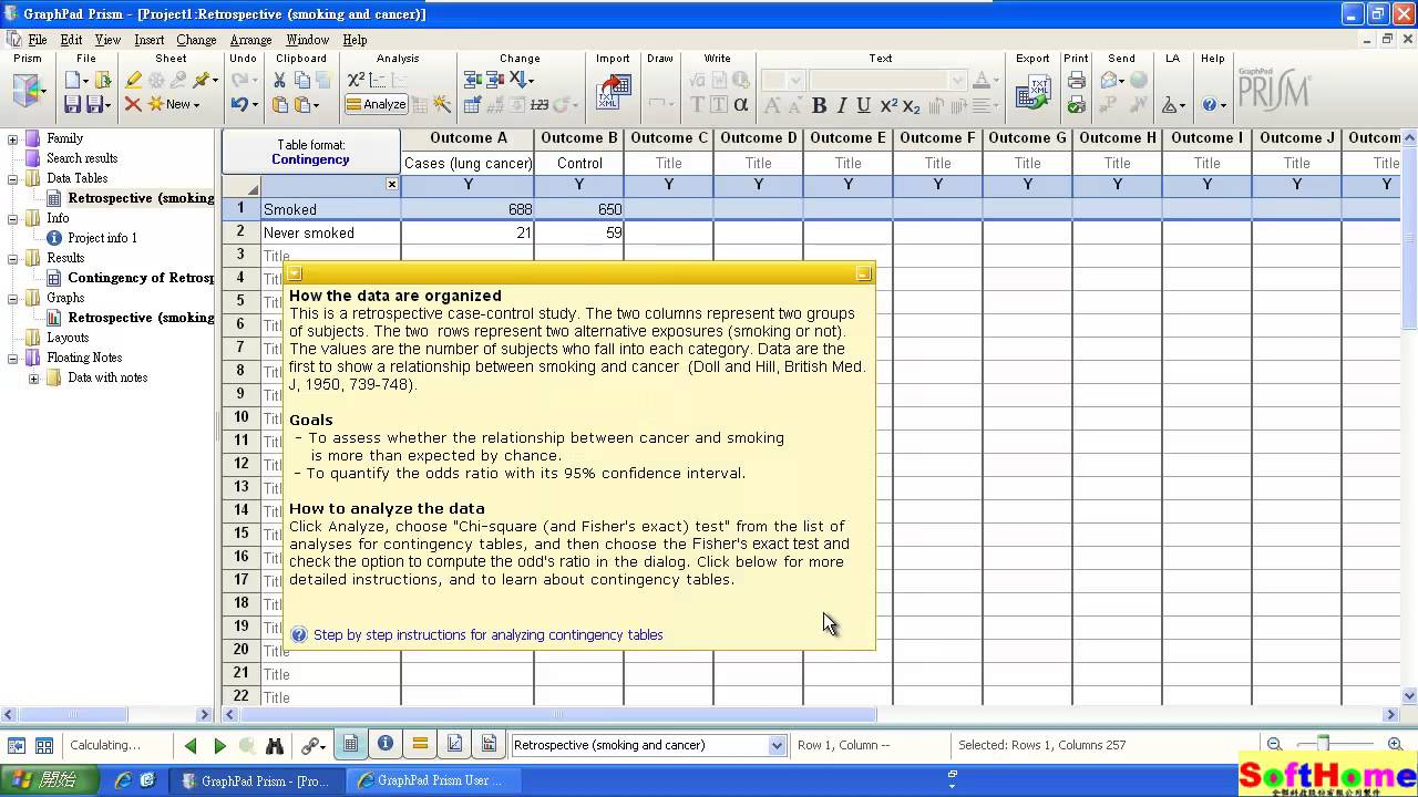 Tutorial for GraphPad Fishers exact test 教學 YouTube