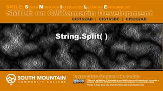 C#/Xamarin Cohort 06K - String.Split( )