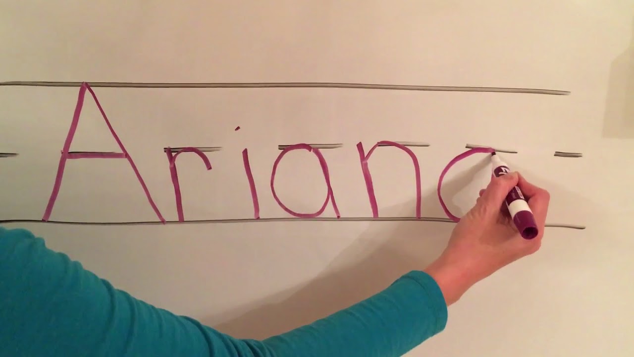 Name Handwriting for Ariana