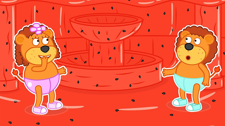 Familia de leones en Español | Construir una casa de sandía | Dibujos animados para niños