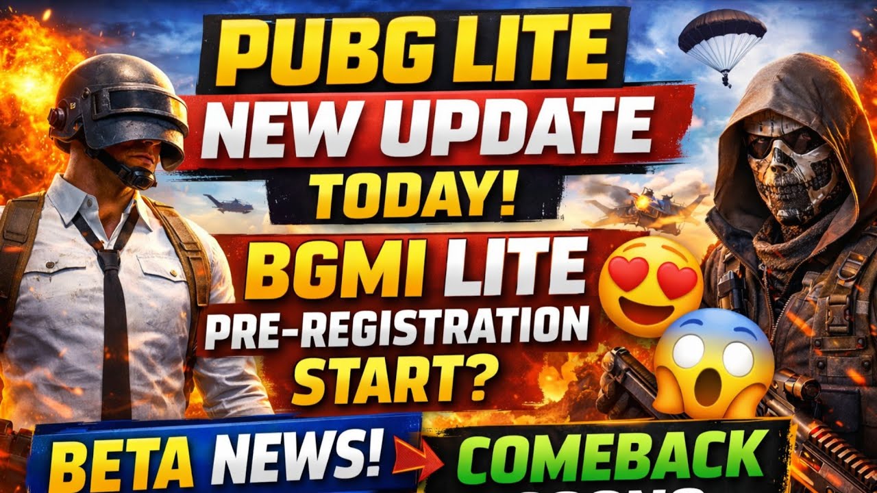 PUBG LITE NEW UPDATE TODAY 😍 | BGMI LITE PRE-REGISTRATION START ? 😱 | PUBG LITE BETA NEWS