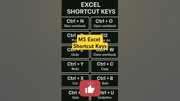 MS Excel Shortcuts Key