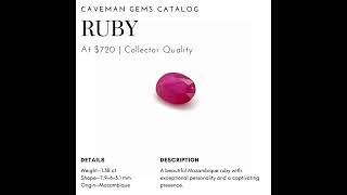 Embrace luxury with the Ruby Gemstone 💎