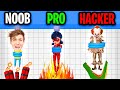 NOOB vs PRO vs HACKER In RESCUE CUT!? (NEW SECRET LEVELS!)