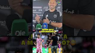¿Qué pasó entre MESSI y Macherano en el entretiempo?😳🧐 #intermiami #messi