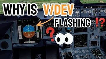 V/DEV flashing in amber - Final APP not working? A320. RNP approach. Explained in 60 seconds [EN].