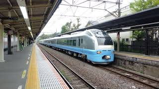 特急鎌倉 E653系1000番台U102編成 水色 北鎌倉駅発車