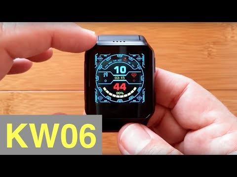 Kingwear KW06 Square Android 5.1 IP68 Waterproof Bluetooth Calling Smartwatch: Unboxing and 1st Look