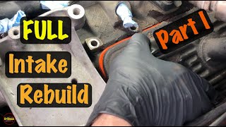 1996  2000 GM OBS Truck Vortec V8 Intake Manifold FULL Rebuild Gasket Oil Leak Repair (Chevy & GMC)