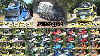 Mobil Bus Telolet Zafira, Juragan Empang, Flaminggo, Galaxy X, Virendra, Abimanyu, Reizava, Prabu