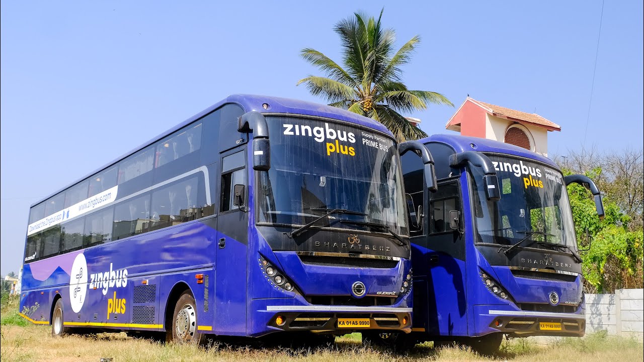 India’s First 🇮🇳 |BharatBenz 1924 13.5M| PrimeBus Owned ZingBus Plus |MG GliderZY+| AC Semi+Sleeper 