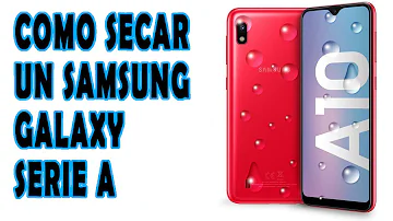 ¿Cómo puedo secar mi teléfono Samsung?