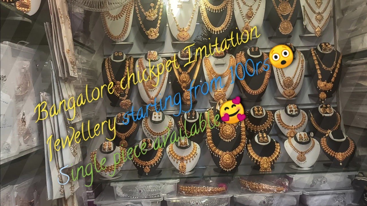 Wholesale imitation jewellery in chickpet Bangalore/1gram gold