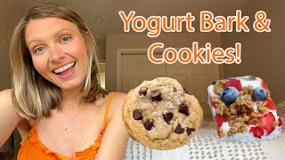 Baking Cookies and Yogurt Bark LIVE!