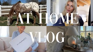 vlog. home. organizing, errands, meetings, and barn...