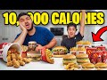 10,000 Calorie Challenge With My Little Brother! (WE ATE SO MUCH!)