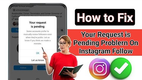 How to Fix Instagram Follow request is pending Problem | Your request is pending