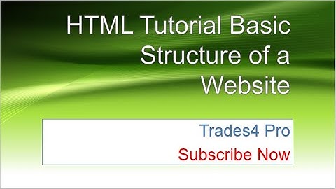 HTML Tutorial: Basic Structure of a Website | Web Development Tutorials #3