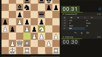 Chess bullet game 1+0 only fun №2184