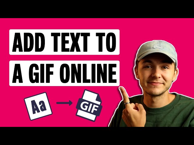 Add text to animated GIF