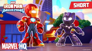 meet black panther meet iron man and his awesome friends marvelhq disneyjr