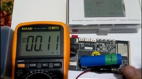 LilyGo T5 4.7" E-Paper - Power Test in Sleep Mode