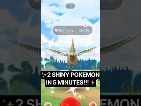 ✨I Got 2 SHINY Pokmeon in 5 Minutes in Pokemon Go!✨ #shorts #pokemon