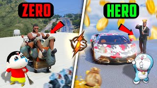 SHINCHAN & DORAEMON UPGRADING ZERO😥 CAR TO GOD CAR😱 | GTA5🔥| #dominator_yt #gta5telugu #shinchan