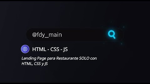 Landing Page para Restaurante SOLO con HTML, CSS y JS – Proyecto Web desde Cero