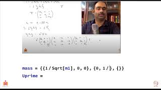 Normal modes of triatomic molecule using Mathematica