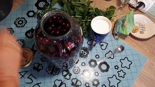 Быстрый компот из черешни зимняя заготовка Быстрый компот из черешни зимняя заготовка