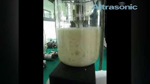 Ultrasonic Emulsification for Oil and Water
