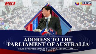 Address to the Parliament of Australia 02/29/2024