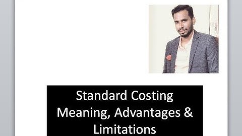 Lecture -17-Standard costing Definition,Advantages & Limitations|CMA CS CA Videos