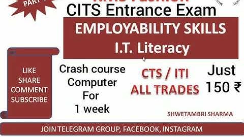 #cits2020 #employabilityskills Employability skills part 4 I. T Literacy by Shwetambri Sharma