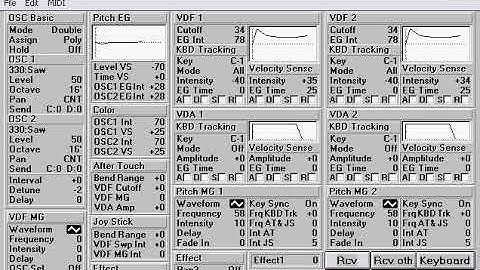 Korg X5D Programming Editor Tutorial #3 (OBX Brass?)