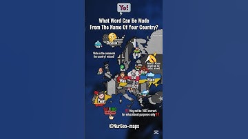 What word can be made from the name of your country? 🤔 #nurgeo #shorts #map #geography #countries