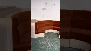 Semi-Circular Velvet Banquette Sofa – Space-Saving Booth Seating for Restaurants &amp; Cafes #booth