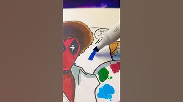 EPIC Bob Ross Deadpool Design😂