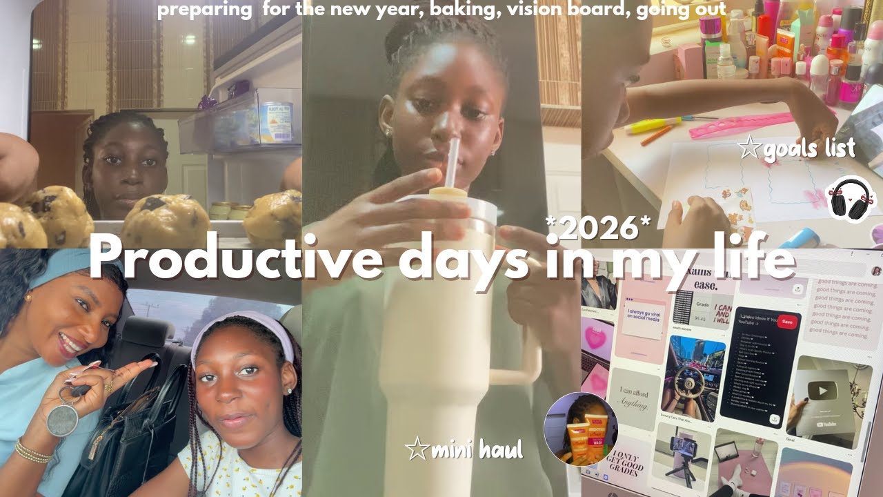 Days in My Life | 2026 Vision Board, Baking & Room Reset + Mini Haul ...