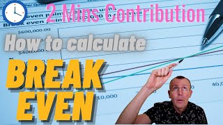 How to calculate break-even using the contribution method in 2 mins IGCSE (and AS) Business CAIE