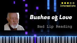Bad Lip Reading - Bushes of Love【Piano】