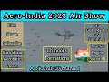 AERO-INDIA2023 : F35 Lightning C17 globemaster Suryakiran Aerobatics Chinook Helicopters