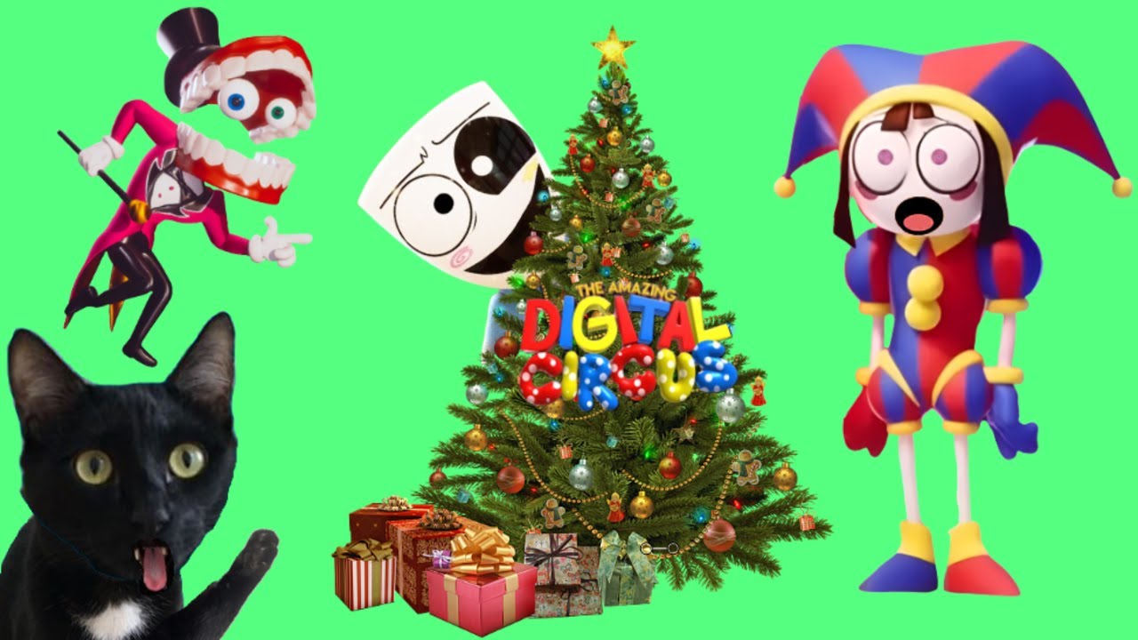 24 HORAS DECORANDO DE NAVIDAD PERO THE AMAZING DIGITAL CIRCUS 4 vs reacción de gatos youtubers