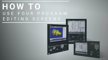 Mitsubishi CNC - M8 Series - How To - Four Program Editing Screens