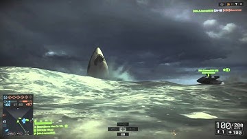 BF4 Naval Strike - Killed By Megalodon!