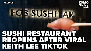 Popular sushi restaurant to reopen after food safety concerns from TikToker Keith Lee