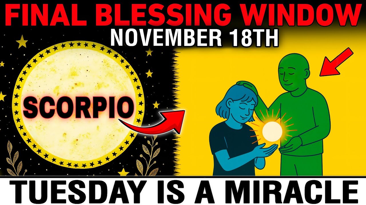 СКОРПИОН ♏ — 18 ноября: ОТКРЫВАЕТСЯ ПОСЛЕДНЕЕ ОКНО БЛАГОСЛОВЕНИЯ 🔥 7 чудес произойдут быстро!