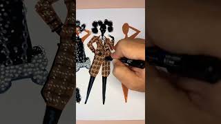Why do I love designing poodles so much? #pidgindoll #poodles #fashionillustration #dolls